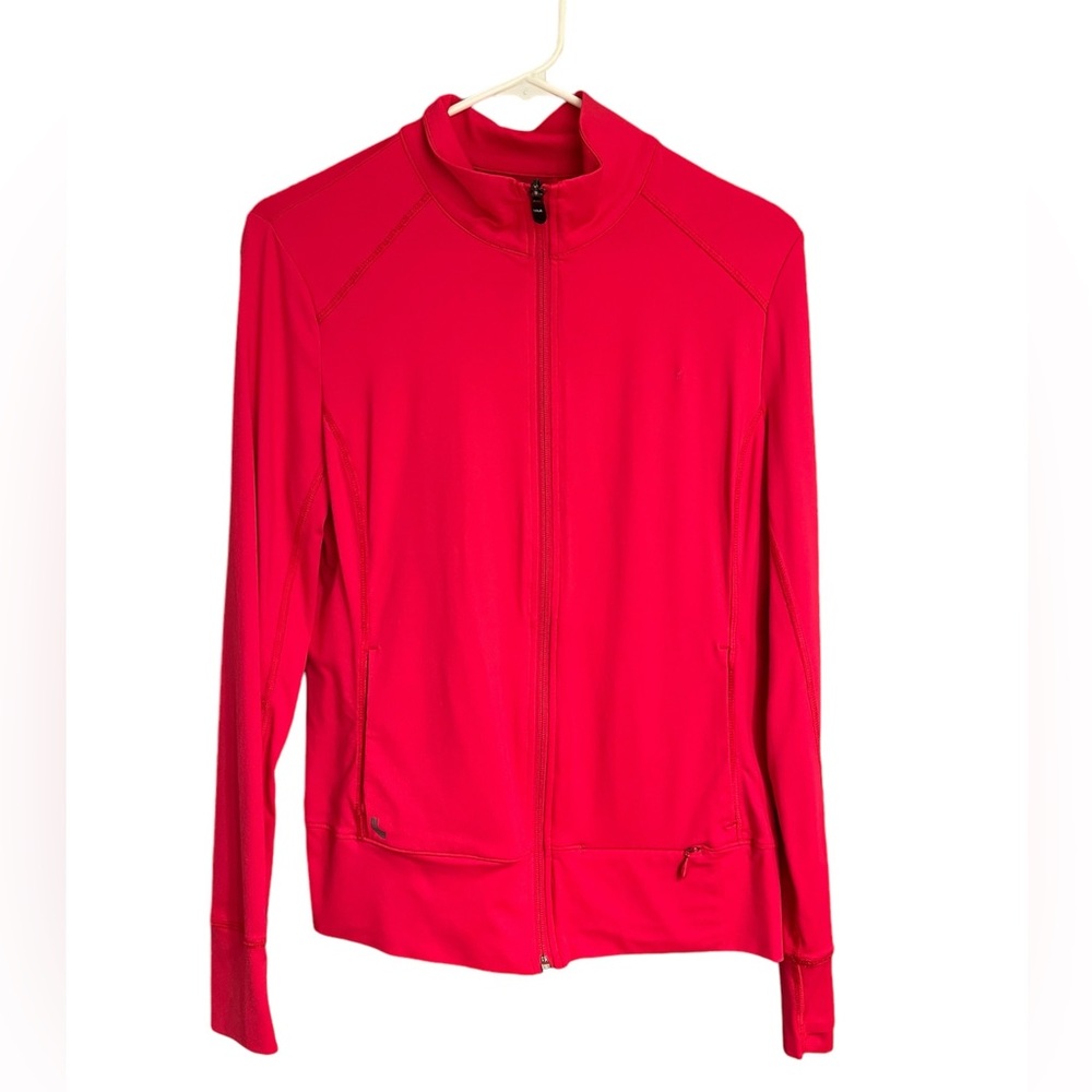 Lole bright, fuchsia, pink, lightweight, athletic, long sleeve shirt size medium